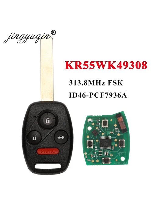 Автомобильный Брелок-ключ Jingyuqin 313,8 МГц KR55WK49308, С, вариант, фото 2