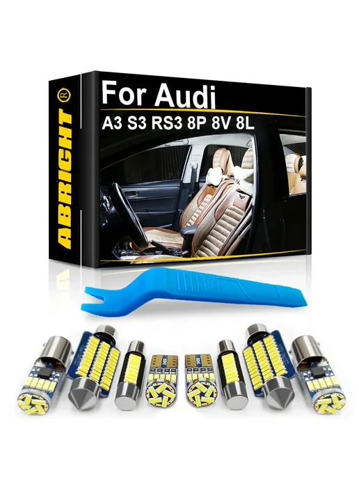 ABRIGHT Фонарь для Audi A3 S3 RS3 8P 8V 8L 1996-2022 Синий, 8000K Ic, 8 л, фото 2