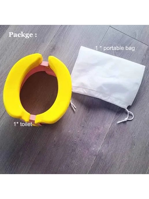 Нет бренда Детский портативный горшок Baby Training Potty Белый, 100pcs, 100 шт, фото 6