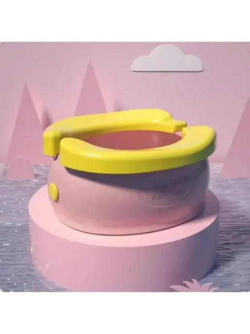 Нет бренда Детский портативный горшок Baby Training Potty Синий, potty1, розовый