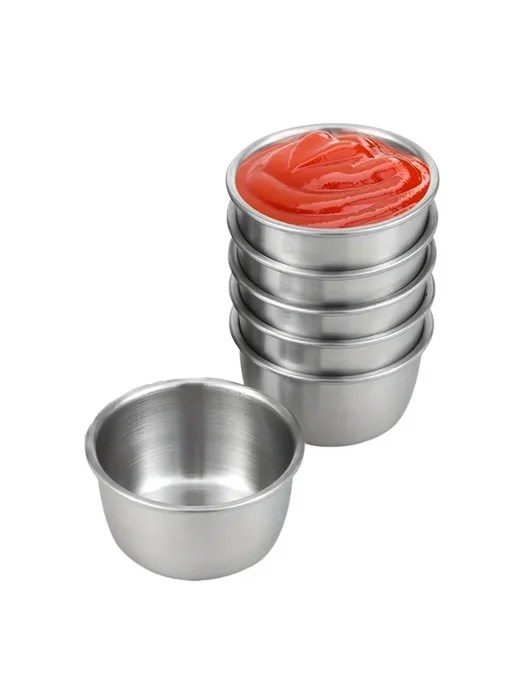 VIE LENTE Соусники из нержавеющей стали 6 12 штук 6 pcs-S, красный