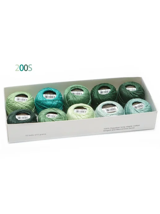 AMO Пряжа Amohilos Жемчужный Хлопок Set 200S, вариант