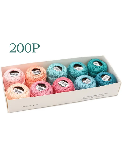 AMO Пряжа Amohilos Жемчужный Хлопок Set 200B, розовый, фото 5