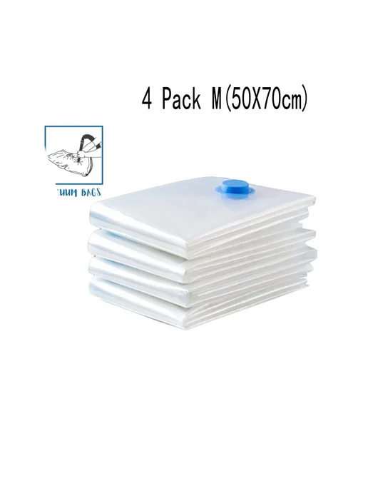 Нет бренда Вакуумные пакеты для хранения 4 шт. 4 Pack S(40X60cm), 4 шт, в упаковке 280 г