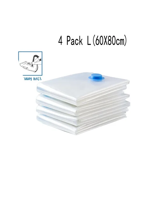 Нет бренда Вакуумные пакеты для хранения 4 шт. 4 Pack S(40X60cm), 60x80 см, 4 шт