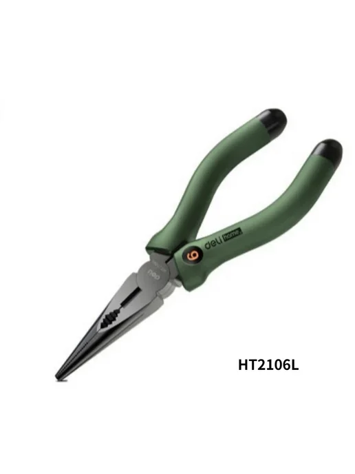 DELI Плоскогубцы 6 дюймов из углеродистой стали HT2106, вариант, фото 6
