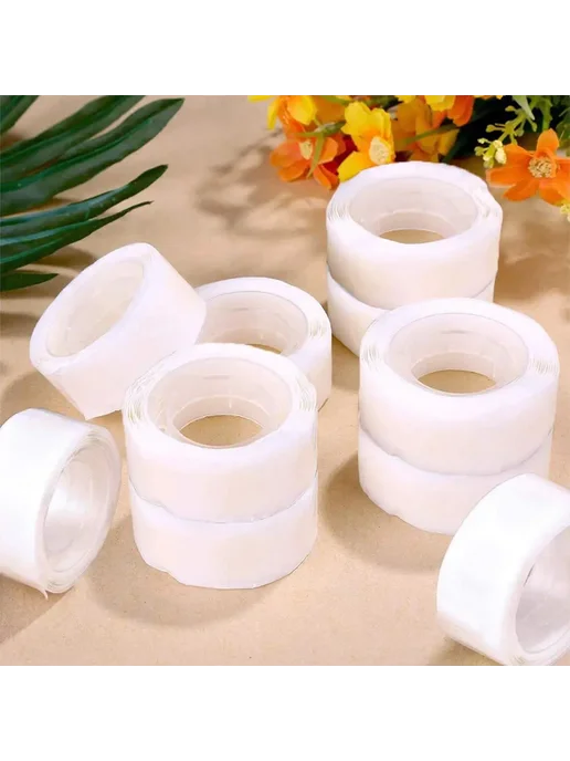 Двусторонний прозрачный скотч для шаров 1 10 дюйма 1 roll, прозрачный, фото 5