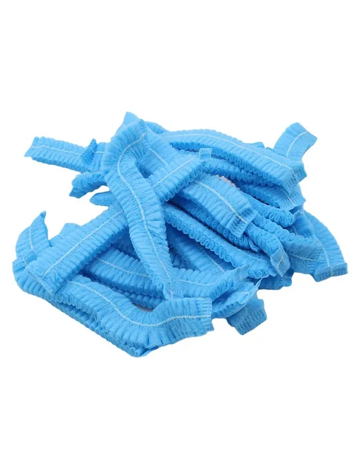 Нет бренда Одноразовые шапочки для душа сине-белые 100 шт blue-100pcs, 100 шт
