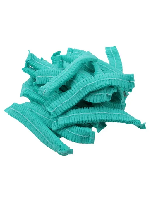 Нет бренда Одноразовые шапочки для душа сине-белые 100 шт green-100pcs, 100 шт