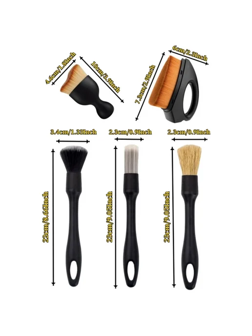 Нет бренда Набор щеток для детейлинга автомобиля 4 шт. Цвет 4PCS Brush, 4 шт, 4 шт, фото 3