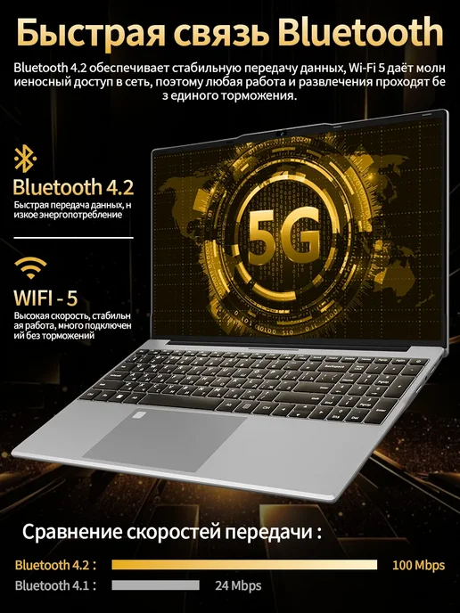 Ноутбук 15. 6 дюймов для работы и учиться 32 ГБ+1024ГБ, 32 ГБ, 1024 ГБ, фото 7