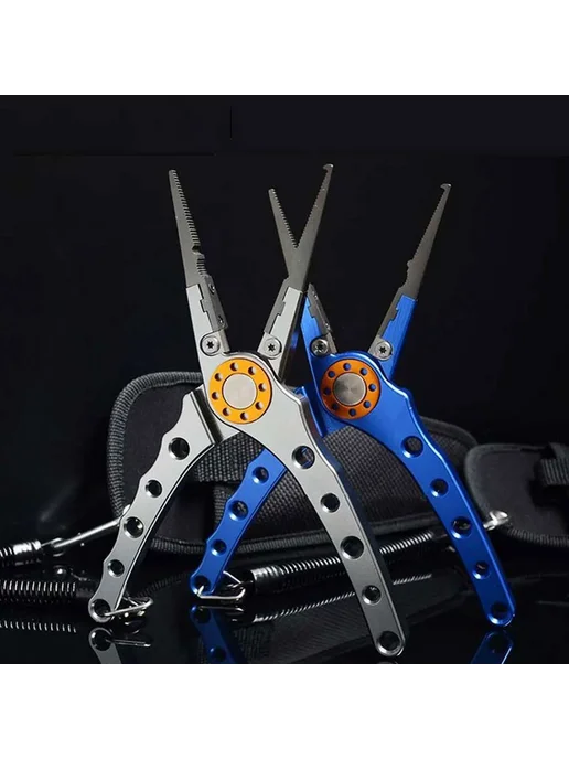 Нет бренда Рыболовные плоскогубцы из алюминия Синий, Blue, серый, фото 2