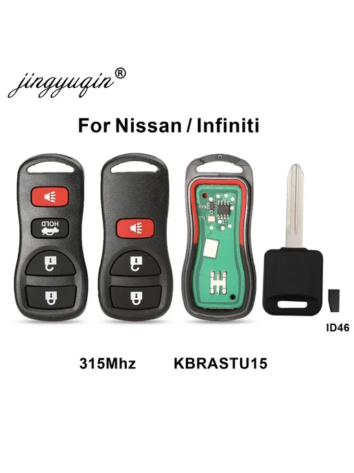 jingyuqin Ключ 315 МГц Infiniti Nissan 3B keyless chip key, вариант, фото 2