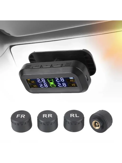 LEEPEE TPMS с датчиками, белое, солнечное питание, белый, фото 2