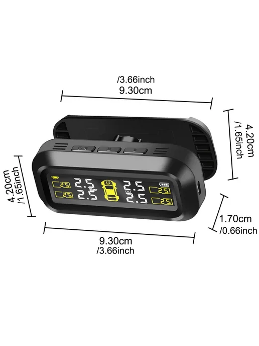 LEEPEE TPMS с датчиками, белое, солнечное питание, белый, фото 5