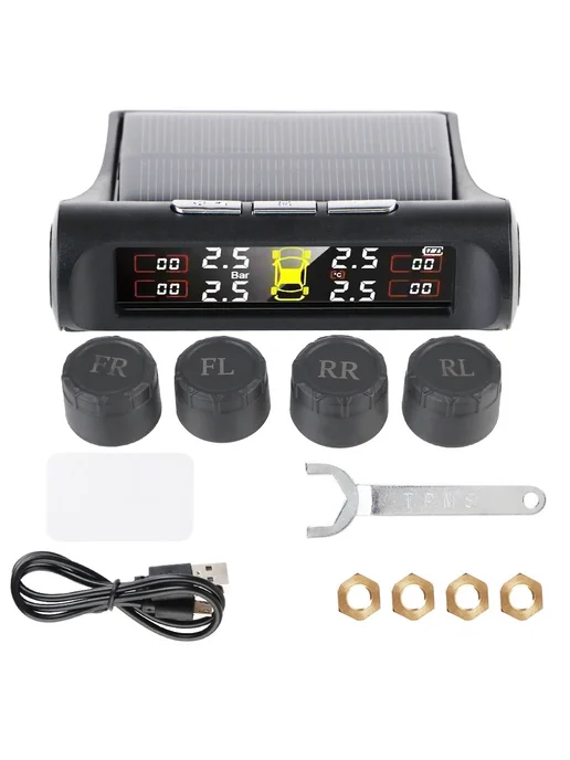 LEEPEE TPMS с датчиками, белое, солнечное питание, вариант