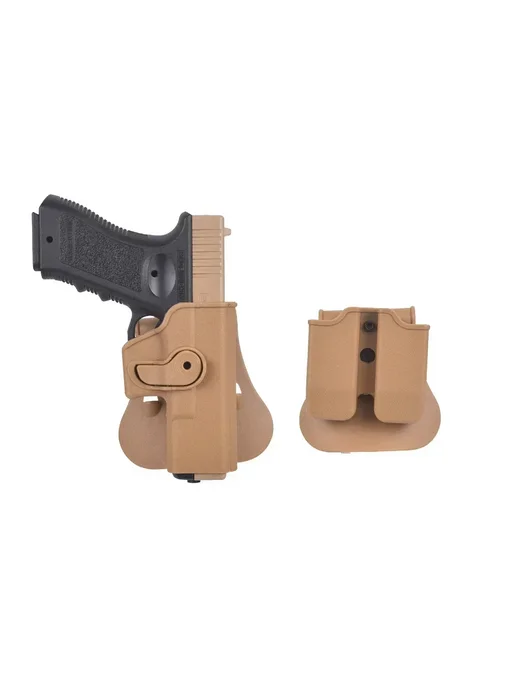 Нет бренда Тактическая кобура IMI Strikeball для Glock 17 Бежевый, Pouc, бежевый, фото 5