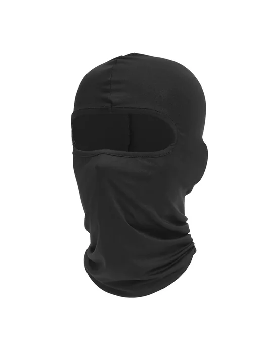 macogear Черная мотобалаклава полнолицевая, защита от УФ, ветрозащита, черный