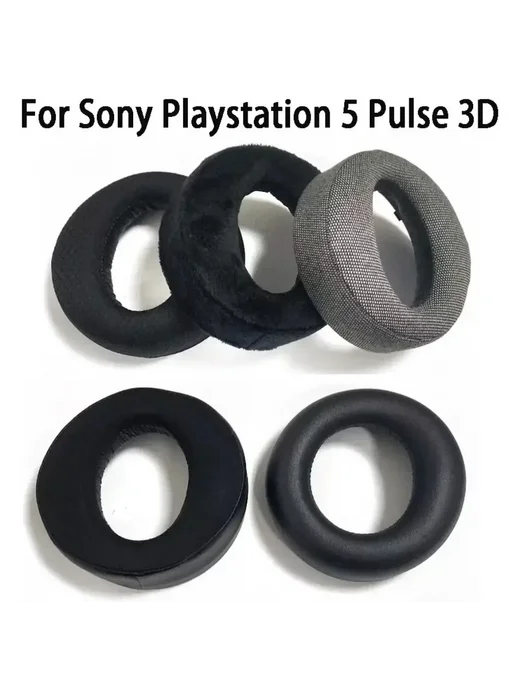 JIESEMWER Амбушюры для Sony Playstation PS5 Pulse 3D Black, черный, фото 2