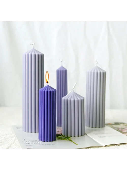 LONTL Набор форм для цилиндрических свечей 7x12.5cm, вариант, фото 2