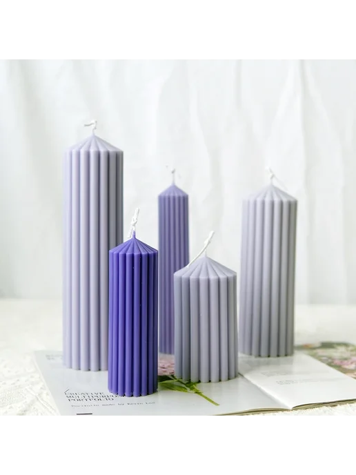 LONTL Набор форм для цилиндрических свечей 7x12.5cm, вариант, фото 4
