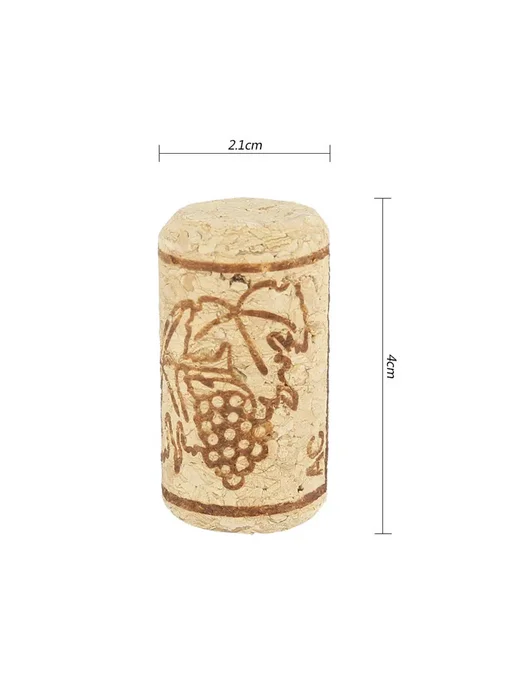 SUNFILI Пробки для вина натуральные 50 шт, 21x40 мм, 44x22 мм, 100 шт, фото 5