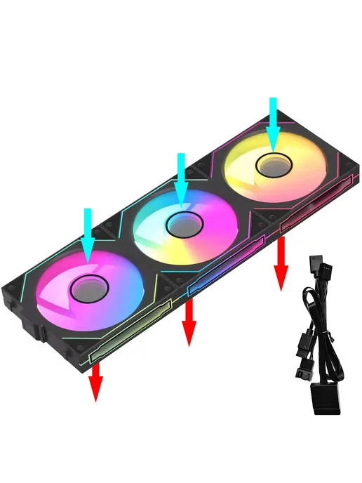 Jumpeak MX120 ARGB вентилятор для корпуса Black Forward, черный