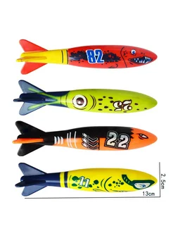 JOKEJOLLY Игрушки-осьминоги для плавания 4pcs W-torpedo