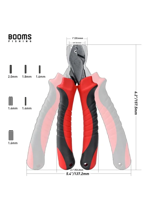 Booms Fishing Рыболовные клещи CP2 для обжима лески Белый, G, белый, фото 7