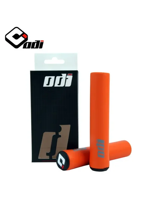 ODI Алюминиевые ручки для руля велосипеда Черный, Black, оранжевый