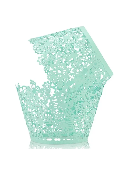 Нет бренда Картонные формочки для кексов 50 шт. Изумрудный, Tiffany Blu, 50 шт