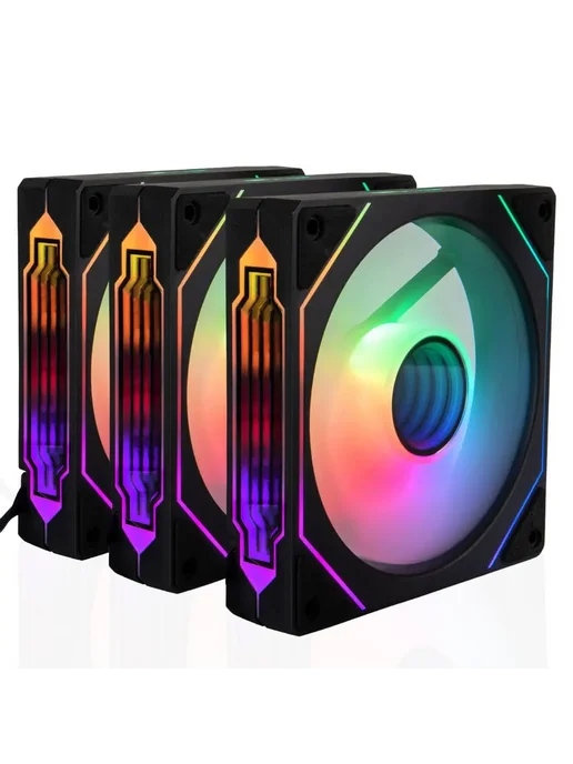 Нет бренда PRISM 4 PRO ARGB вентилятор 120 мм Black Reverse, черный, фото 2