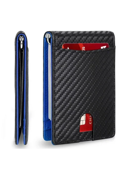 SMILEY SUNSHINE Зажим для денег RFID, кошелек из углеродного волокна, Black, черный