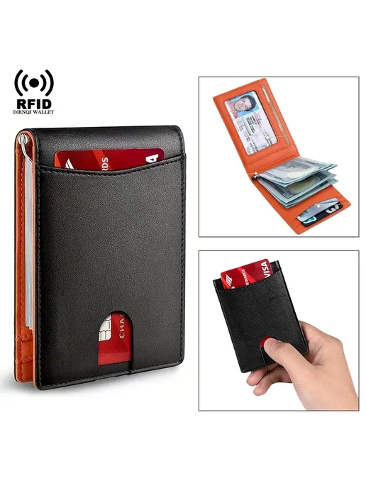 SMILEY SUNSHINE Зажим для денег RFID, кошелек из углеродного волокна, Black, черный, фото 2