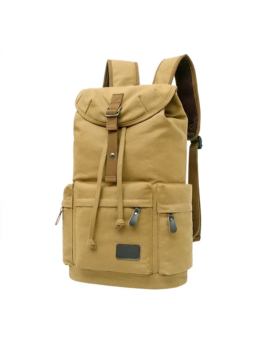 DIDA BEAR Серый холщовый рюкзак 20л, 18" для ноутбука, 20 л