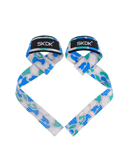 LOSTOOK Ремни для подъема тяжестей SKDK, 2 шт, CAM Blue-White, 2 шт