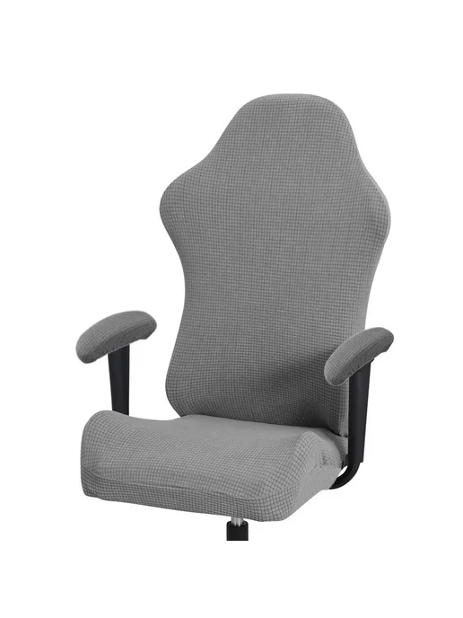 Нет бренда Чехол на кресло офисное игровое серый Light Grey, серый, на кресло