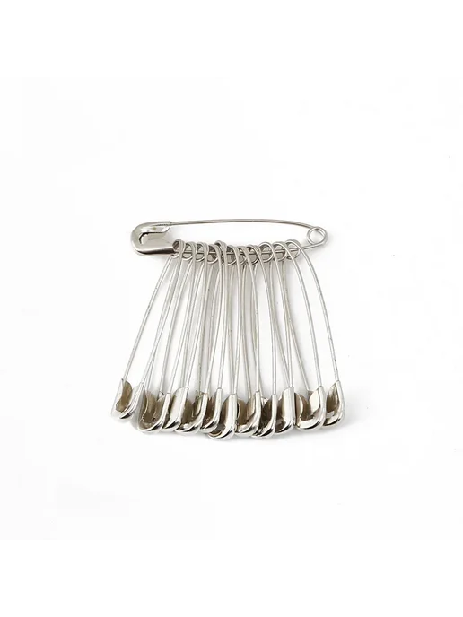 Нет бренда 50 шт. Стальных булавки для рукоделия 6x27mm, White, 50 шт
