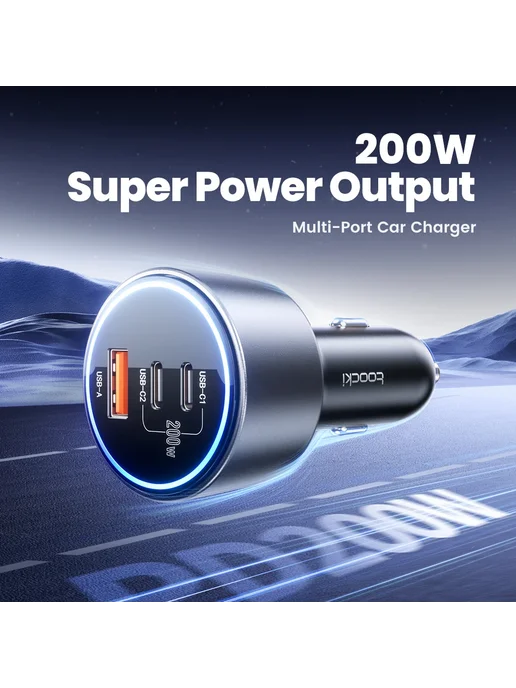 Toocki Автомобильное Зарядное Устройство USB Type C QC 4.0 P, вариант, фото 3