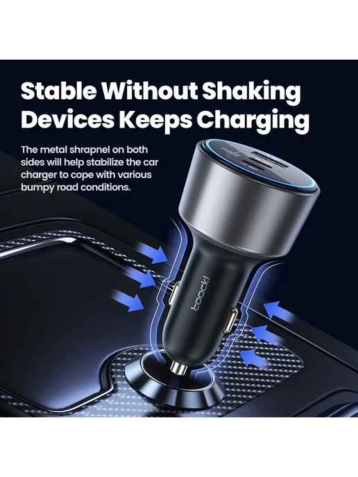 Toocki Автомобильное Зарядное Устройство USB Type C QC 4.0 P, вариант, фото 7