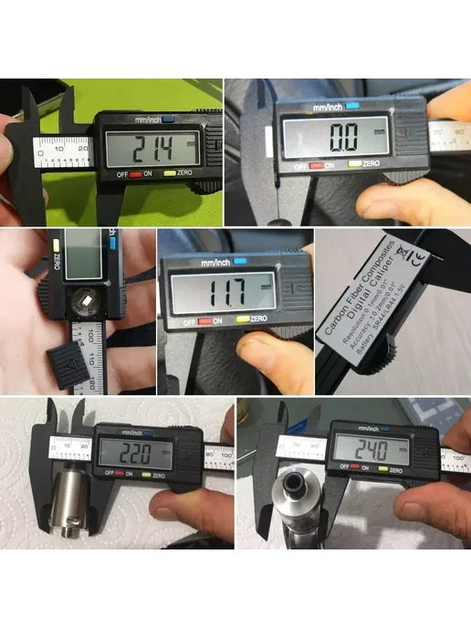 Нет бренда Цифровой штангенциркуль 6 дюймов 100 150 мм 150mm(Not batter, 100mm, фото 7