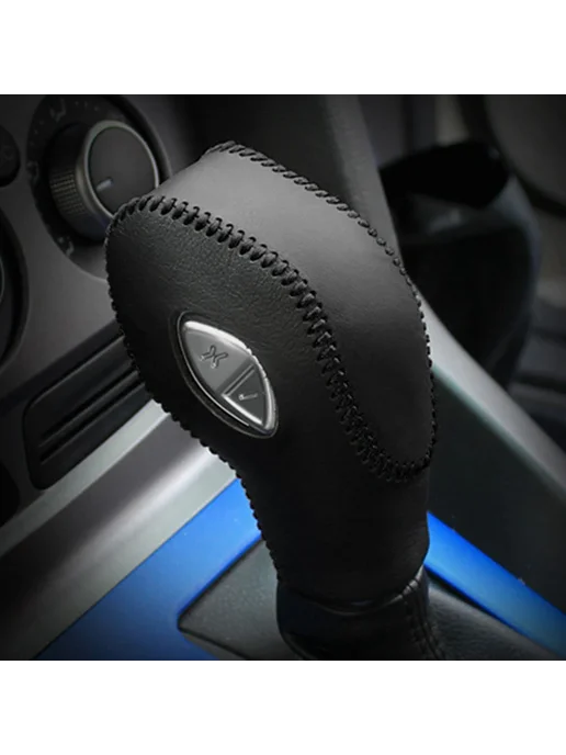 Color My Life Кожаный чехол на ручку КПП Ford Focus 3 Fiesta Ecosport, чер, вариант, фото 2