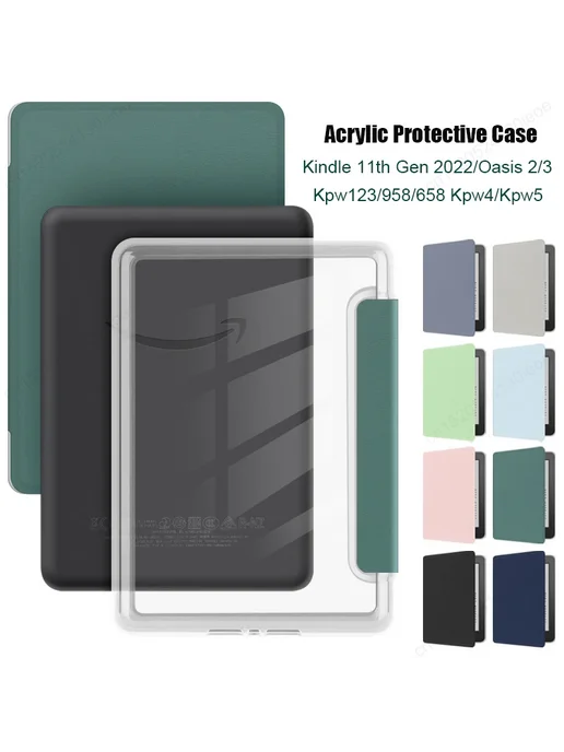 Greliana Чехол для Kindle Paperwhite 6 6.8" Dark Green Серый, серый, фото 2