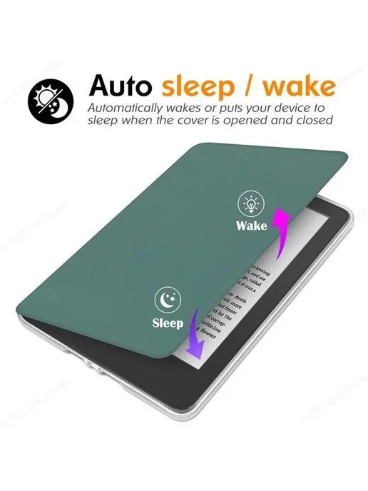 Greliana Чехол для Kindle Paperwhite 6 6.8" Dark Green Серый, серый, фото 3