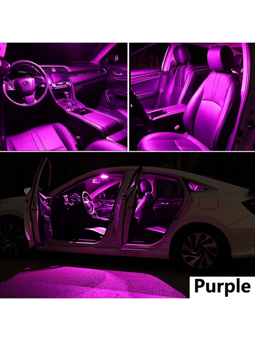 Zitwo Автомобильная LED подсветка салона, Purple, фиолетовый