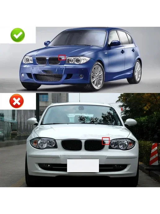 Tefanball Глянцевая Черная Решетка Переднего Бампера BMW E81 E87 120d, черный, фото 3