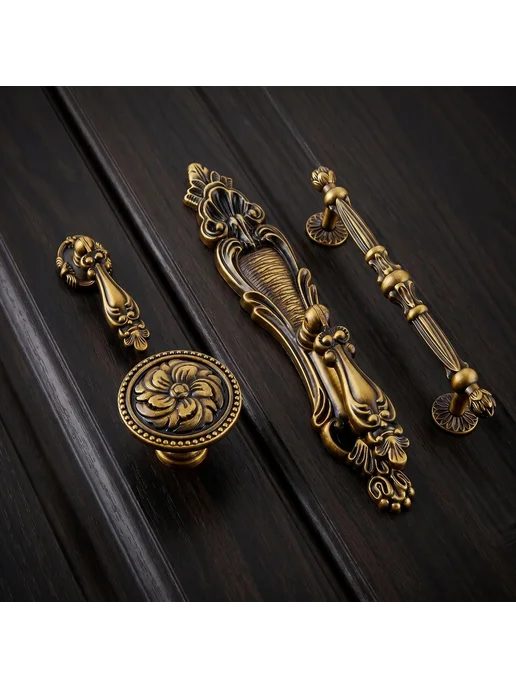 Нет бренда Ручка для мебели Antique Brass 165mm, вариант, фото 3