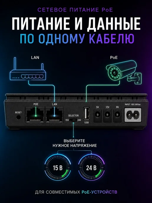 Источник бесперебойного питания для роутера, вариант, фото 3