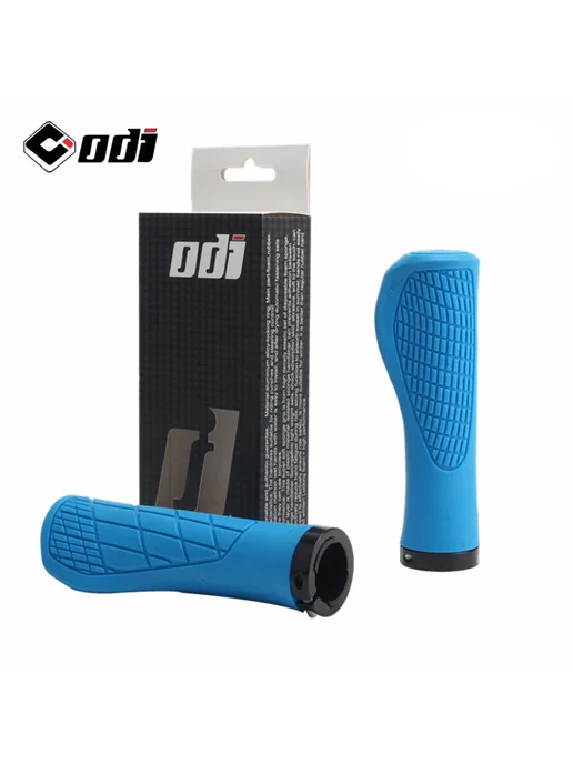 Нет бренда ODI Велосипедные Ручки Силиконовые Черные Blue, синий