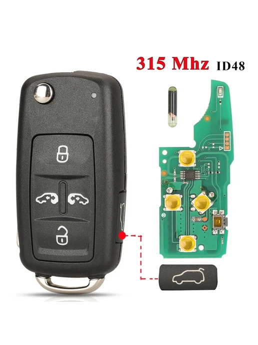 jingyuqin 7N 0837202 K F AE Дистанционный Ключ 315 434 МГц Д, вариант